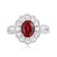 Ruif Jewelry Classic Design PT950 Platinum 1.61ct Lab Grown Ruby And 0.67ct Lab Grown Diamond Ring Wedding Bands Ruif Jewelry Classic Design PT950 Platinum 1.61ct Lab Grown Ruby And 0.67ct Lab Grown Diamond Ring Wedding Bands