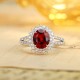 Ruif Jewelry Classic Design PT950 Platinum 2.17ct Lab Grown Ruby And 0.615ct Lab Grown Diamond Ring Wedding Bands Ruif Jewelry Classic Design PT950 Platinum 2.17ct Lab Grown Ruby And 0.615ct Lab Grown Diamond Ring Wedding Bands