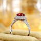 Ruif Jewelry Classic Design PT950 Platinum 2.17ct Lab Grown Ruby And 0.615ct Lab Grown Diamond Ring Wedding Bands Ruif Jewelry Classic Design PT950 Platinum 2.17ct Lab Grown Ruby And 0.615ct Lab Grown Diamond Ring Wedding Bands