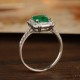 Ruif Jewelry Classic Design PT950 Platinum Ring 1.04ct Lab Grown Emerald and 0.75ct Lab Grown Diamond Ring Gemstone Jewelry Ruif Jewelry Classic Design PT950 Platinum Ring 1.04ct Lab Grown Emerald and 0.75ct Lab Grown Diamond Ring Gemstone Jewelry