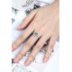 Ruif Jewelry Classic Design PT950 Platinum Ring 1.04ct Lab Grown Emerald and 0.75ct Lab Grown Diamond Ring Gemstone Jewelry Ruif Jewelry Classic Design PT950 Platinum Ring 1.04ct Lab Grown Emerald and 0.75ct Lab Grown Diamond Ring Gemstone Jewelry