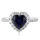 Ruif Jewelry Classic Design PT950 Platinum 1.26ct Lab Grown Sapphire And 0.433ct Lab Grown Diamond Ring Wedding Bands Ruif Jewelry Classic Design PT950 Platinum 1.26ct Lab Grown Sapphire And 0.433ct Lab Grown Diamond Ring Wedding Bands