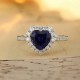 Ruif Jewelry Classic Design PT950 Platinum 1.26ct Lab Grown Sapphire And 0.433ct Lab Grown Diamond Ring Wedding Bands Ruif Jewelry Classic Design PT950 Platinum 1.26ct Lab Grown Sapphire And 0.433ct Lab Grown Diamond Ring Wedding Bands
