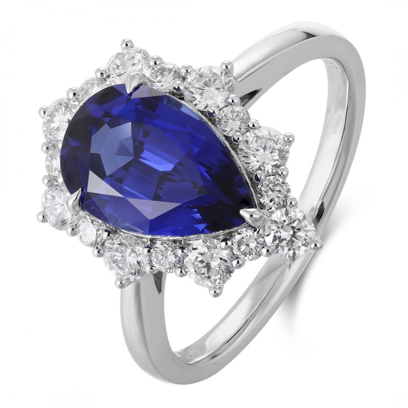 Ruif Jewelry Classic Design PT950 Platinum 2.95ct Lab Grown Sapphire And 0.671ct Lab Grown Diamond Ring Wedding Bands Ruif Jewelry Classic Design PT950 Platinum 2.95ct Lab Grown Sapphire And 0.671ct Lab Grown Diamond Ring Wedding Bands