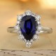 Ruif Jewelry Classic Design PT950 Platinum 2.95ct Lab Grown Sapphire And 0.671ct Lab Grown Diamond Ring Wedding Bands Ruif Jewelry Classic Design PT950 Platinum 2.95ct Lab Grown Sapphire And 0.671ct Lab Grown Diamond Ring Wedding Bands