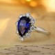 Ruif Jewelry Classic Design PT950 Platinum 2.95ct Lab Grown Sapphire And 0.671ct Lab Grown Diamond Ring Wedding Bands Ruif Jewelry Classic Design PT950 Platinum 2.95ct Lab Grown Sapphire And 0.671ct Lab Grown Diamond Ring Wedding Bands
