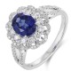Ruif Jewelry Classic Design PT950 Platinum 1.61ct Lab Grown Sapphire And 0.664ct Lab Grown Diamond Ring Wedding Bands Ruif Jewelry Classic Design PT950 Platinum 1.61ct Lab Grown Sapphire And 0.664ct Lab Grown Diamond Ring Wedding Bands