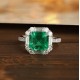 Ruif Jewelry Classic Design PT950 Platinum Ring 2.62ct Lab Grown Emerald and 0.87ct Lab Grown Diamond Ring Gemstone Jewelry Ruif Jewelry Classic Design PT950 Platinum Ring 2.62ct Lab Grown Emerald and 0.87ct Lab Grown Diamond Ring Gemstone Jewelry