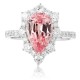 Ruif Jewelry Classic Design PT950 Platinum Ring 2.9ct Pink Morgant Lab Grown Sapphire And 0.626ct Lab Grown Diamond Ring Wedding Bands Ruif Jewelry Classic Design PT950 Platinum Ring 2.9ct Pink Morgant Lab Grown Sapphire And 0.626ct Lab Grown Diamond Ring Wedding Bands