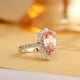 Ruif Jewelry Classic Design PT950 Platinum Ring 2.9ct Pink Morgant Lab Grown Sapphire And 0.626ct Lab Grown Diamond Ring Wedding Bands Ruif Jewelry Classic Design PT950 Platinum Ring 2.9ct Pink Morgant Lab Grown Sapphire And 0.626ct Lab Grown Diamond Ring Wedding Bands