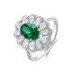 Ruif Jewelry Classic Design PT950 Platinum Ring 1.16ct Lab Grown Emerald and 0.824ct Lab Grown Diamond Ring Gemstone Jewelry Ruif Jewelry Classic Design PT950 Platinum Ring 1.16ct Lab Grown Emerald and 0.824ct Lab Grown Diamond Ring Gemstone Jewelry