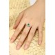 Ruif Jewelry Classic Design PT950 Platinum Ring 0.77ct Lab Grown Emerald and 0.43ct Lab Grown Diamond Ring Gemstone Jewelry Ruif Jewelry Classic Design PT950 Platinum Ring 0.77ct Lab Grown Emerald and 0.43ct Lab Grown Diamond Ring Gemstone Jewelry