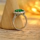 Ruif Jewelry Classic Design PT950 Platinum Ring 3.0ct Lab Grown Emerald and 1.047ct Lab Grown Diamond Ring Gemstone Jewelry Ruif Jewelry Classic Design PT950 Platinum Ring 3.0ct Lab Grown Emerald and 1.047ct Lab Grown Diamond Ring Gemstone Jewelry