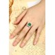 Ruif Jewelry Classic Design PT950 Platinum Ring 3.0ct Lab Grown Emerald and 1.047ct Lab Grown Diamond Ring Gemstone Jewelry Ruif Jewelry Classic Design PT950 Platinum Ring 3.0ct Lab Grown Emerald and 1.047ct Lab Grown Diamond Ring Gemstone Jewelry