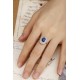 Ruif Jewelry Classic Design PT950 Platinum 1.58ct Lab Grown Sapphire And 0.871ct Lab Grown Diamond Ring Wedding Bands