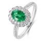Ruif Jewelry Classic Design PT950 Platinum Ring 0.83ct Lab Grown Emerald and 0.315ct Lab Grown Diamond Ring Gemstone Jewelry Ruif Jewelry Classic Design PT950 Platinum Ring 0.83ct Lab Grown Emerald and 0.315ct Lab Grown Diamond Ring Gemstone Jewelry