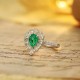 Ruif Jewelry Classic Design PT950 Platinum Ring 0.63ct Lab Grown Emerald and 1.2ct Lab Grown Diamond Ring Gemstone Jewelry Ruif Jewelry Classic Design PT950 Platinum Ring 0.63ct Lab Grown Emerald and 1.2ct Lab Grown Diamond Ring Gemstone Jewelry