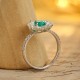 Ruif Jewelry Classic Design PT950 Platinum Ring 0.63ct Lab Grown Emerald and 1.2ct Lab Grown Diamond Ring Gemstone Jewelry Ruif Jewelry Classic Design PT950 Platinum Ring 0.63ct Lab Grown Emerald and 1.2ct Lab Grown Diamond Ring Gemstone Jewelry