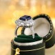 Ruif Jewelry Classic Design PT950 Platinum 4.56ct Lab Grown Sapphire And 1.689ct Lab Grown Diamond Ring Wedding Bands