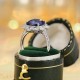 Ruif Jewelry Classic Design PT950 Platinum 7.24ct Lab Grown Sapphire And 1.744ct Lab Grown Diamond Ring Wedding Bands
