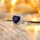 Ruif Jewelry Classic Design PT950 Platinum 3.72ct Lab Grown Sapphire And 1.172ct Lab Grown Diamond Ring Wedding Bands