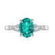 Ruif Jewelry Classic Design PT950 Platinum Ring 1.47ct Lab Grown Emerald and 0.3ct Lab Grown Diamond Ring Gemstone Jewelry