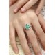 Ruif Jewelry Classic Design PT950 Platinum Ring 2.055ct Lab Grown Emerald and 0.84ct Lab Grown Diamond Ring Gemstone Jewelry