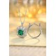 Ruif Jewelry Classic Design PT950 Platinum Ring 1.55ct Lab Grown Emerald and 1.714ct Lab Grown Diamond Ring Gemstone Jewelry