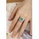 Ruif Jewelry Classic Design PT950 Platinum Ring 2.98ct Lab Grown Emerald and 2.595ct Lab Grown Diamond Ring Gemstone Jewelry