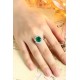 Ruif Jewelry Classic Design PT950 Platinum Ring 4.57ct Lab Grown Emerald and 1.744ct Lab Grown Diamond Ring Gemstone Jewelry
