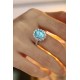 Ruif Jewelry Classic Design PT950  Platinum Ring 7.24ct Lab Grown Paraiba And 1.296ct Lab Grown Diamond Ring Wedding Bands
