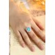 Ruif Jewelry Classic Design PT950  Platinum Ring 8.92ct Lab Grown Paraiba And 1.744ct Lab Grown Diamond Ring Wedding Bands
