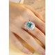 Ruif Jewelry Classic Design PT950  Platinum Ring 5.69ct Lab Grown Paraiba And 2.935ct Lab Grown Diamond Ring Wedding Bands