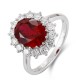 Ruif Jewelry Classic Design PT950 Platinum 8.06ct Lab Grown Ruby And 1.852ct Lab Grown Diamond Ring Wedding Bands