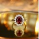 Ruif Jewelry Classic Design PT950 Platinum 8.06ct Lab Grown Ruby And 1.852ct Lab Grown Diamond Ring Wedding Bands