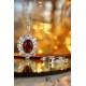 Ruif Jewelry Classic Design PT950 Platinum 5.84ct Lab Grown Ruby And 3.504ct Lab Grown Diamond Ring Wedding Bands