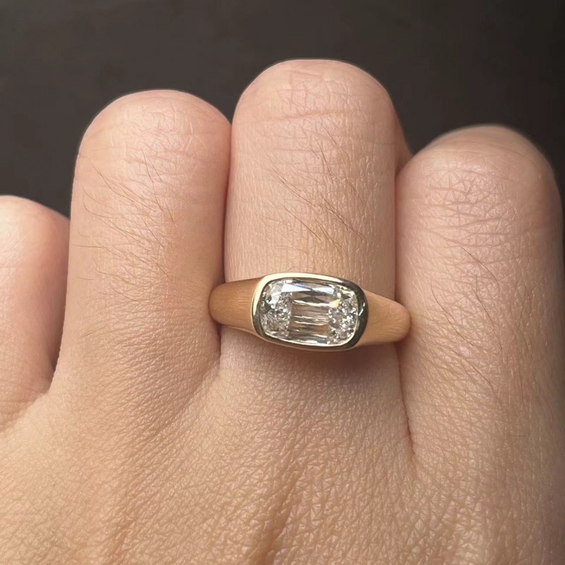 Ruif Jewelry 1.78ct Lab Grown Diamond Ring 14k Yellow Gold Ring Jewelry for Party Gift Ruif Jewelry 1.78ct Lab Grown Diamond Ring 14k Yellow Gold Ring Jewelry for Party Gift