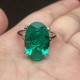 Ruif Jewelry Classic Design 18K White Gold 7.735ct Lab Grown Emerald Ring Gemstone Jewelry