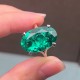 Ruif Jewelry Classic Design 18K White Gold 7.735ct Lab Grown Emerald Ring Gemstone Jewelry