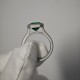 Ruif Jewelry Classic Design Titanium  9x9mm3ct Lab Grown Emerald Ring Gemstone Jewelry