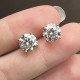 Ruif Jewelry Customized 18k Yellow Gold 1.5ctx2pcs Lab Grown Diamond Earring Classic Engagement Band Jewelry 