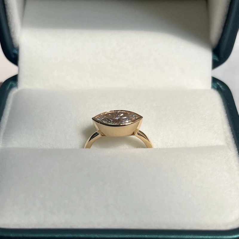 Ruif Jewelry 1.13ct CVD Diamond Ring 18k Yellow Gold Ring Jewelry for Party Gift Ruif Jewelry 1.13ct CVD Diamond Ring 18k Yellow Gold Ring Jewelry for Party Gift