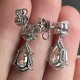 Ruif Jewelry Customized 18K White Gold 1.8ctx2pcs/0.6ctx2pcs Lab Grown Diamond Earring Classic Engagement Jewelry for Women Ruif Jewelry Customized 18K White Gold 1.8ctx2pcs/0.6ctx2pcs Lab Grown Diamond Earring Classic Engagement Jewelry for Women