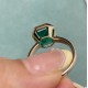 Ruif Jewelry Classic Design 14K Yeloow Gold 4.14ct Lab Grown Emerald Ring Gemstone Jewelry Ruif Jewelry Classic Design 14K Yeloow Gold 4.14ct Lab Grown Emerald Ring Gemstone Jewelry