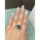 Ruif Jewelry Classic Design 14K Yeloow Gold 4.14ct Lab Grown Emerald Ring Gemstone Jewelry Ruif Jewelry Classic Design 14K Yeloow Gold 4.14ct Lab Grown Emerald Ring Gemstone Jewelry