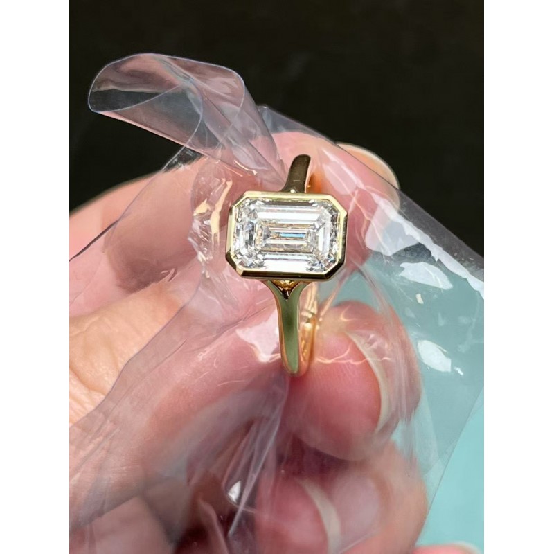 Ruif Jewelry S925 Sliver 2.55ct  Moissanite Ring  Jewelry for Party Gift