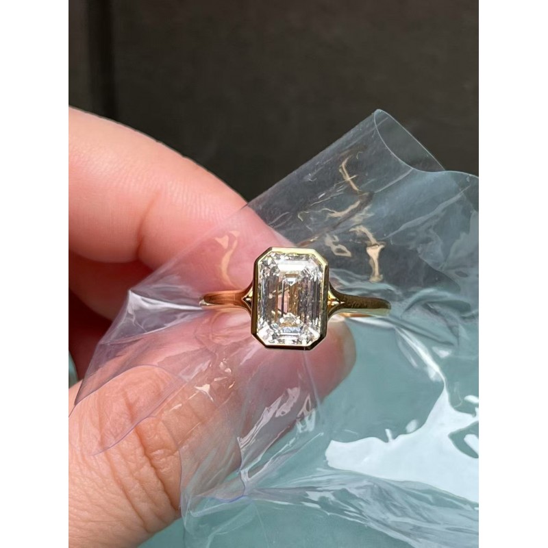 Ruif Jewelry S925 Sliver 2.55ct  Moissanite Ring  Jewelry for Party Gift