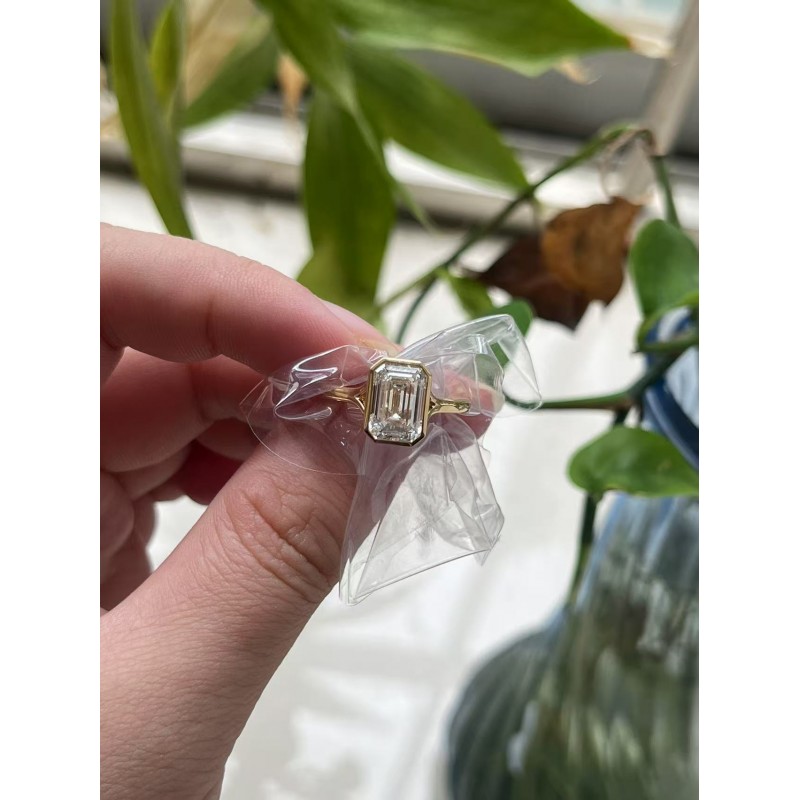 Ruif Jewelry S925 Sliver 2.55ct  Moissanite Ring  Jewelry for Party Gift