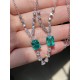 Ruif Jewelry Custom Design PT950 Platinum 6x8mm1.5ct Lab Grown Emerald Pendant Necklace Hand Made Gemstone Jewelry Ruif Jewelry Custom Design PT950 Platinum 6x8mm1.5ct Lab Grown Emerald Pendant Necklace Hand Made Gemstone Jewelry