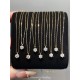 Ruif Jewelry Classic Design 18K Yellow Gold 0.2ct Natural Diamond Necklace Wholesale price necklace